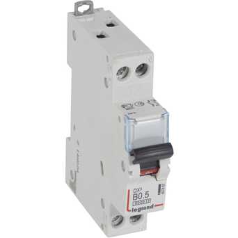 Автоматический выключатель DX3 1п+N B0,5А 6k/10кА