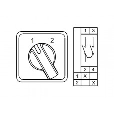 CS016054S; Двухпозиционные Переключатели  (1-2); 1 FAZ 16 A 90°