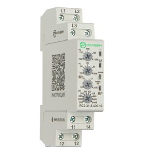 Реле контроля фаз много фукциональное; 1 перекидной контакт 8А (~400В AC)