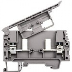 Клеммник с держ. предохр. (6.35x31,75) на DIN-рейку, 6 мм.кв. (серый); ASK 4S
