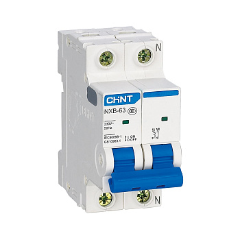 Авт. выкл. NXB-63 1P+N 25A 6кА х-ка B (R)(CHINT)