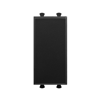 Заглушка модульная, "Avanti", "Черный матовый", 1 модуль