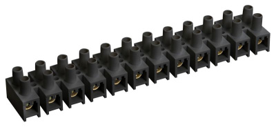 Зажим винтовой ЗВИ-100 н/г 10-25мм2 12пар черные IEK