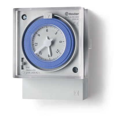 Реле времени механическое недельное; 1СO 16A; питание 120...230В АC; резервн.источ