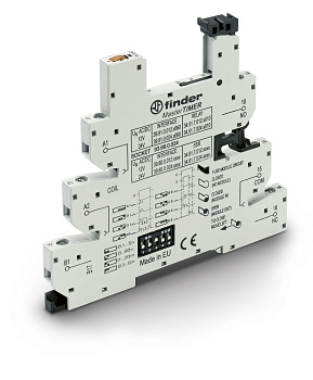 Розетка, серия MasterTimer с безвинтовыми клеммами Push-in для реле 34 серии; встроенный таймер мультифункциональный (AI, DI, GI, SW, BE, CE, DE, EE); регулировка времени 0.1с…6ч; питание 12-24В AC/DC; в комплекте пластиковая клипса; опции: LED Розетка, серия MasterTimer с безвинтовыми клеммами Push-in для реле 34 серии; встроенный таймер мультифункциональный (AI, DI, GI, SW, BE, CE, DE, EE); регулировка времени 0.1с…6ч; питание 12-24В AC/DC; в комплекте пластиковая клипса; опции: LED