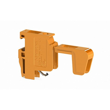 Клеммник для трансформатора, 2-х выводной (винт.зажим, разъём), 4 мм.кв., (оранжевый); TRV 4