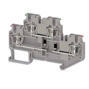 Пружинная клемма серии премиум SRD 2,5-F2D-A (Серый)