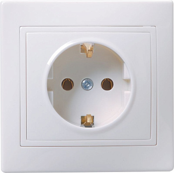 РС10-3-КБ Роз. 1мес. с з/к без з/ш 16А кер. КВАРТА бел. IEK