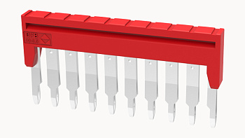 DFB10-3.5-16-00A(H), Перемычка DFB для клемм DS, 10П, 1.5 мм.кв, красный, шт