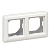 W59 AQUA 2-постовая РАМКА, IP44, БЕЛЫЙ