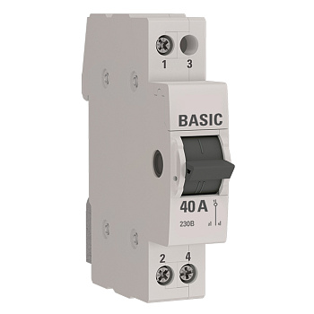 Трехпозиционный переключатель 1P 40А  Basic