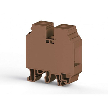 Клеммник на DIN-рейку с крышкой 35мм.кв. (коричневый); AVK 35 RDS