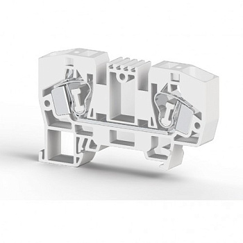 Клеммник пружинный 10мм.кв. (белый); YBK10