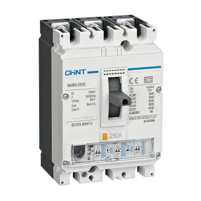 Авт. выкл. NM8N-400Q EN 3P 250А 70кА с электронным расцепителем (R)(CHINT)