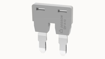 DFA10-02P-11-00A(H), 2П, Перемычка DFA для клемм DC, 10 мм.кв, серый, шт