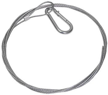 Стальной трос с карабином 2000 IEK
