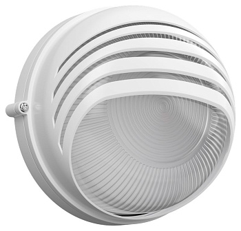 Светильник НПП1307 белый/круг ресничка 60Вт IP54 IEK