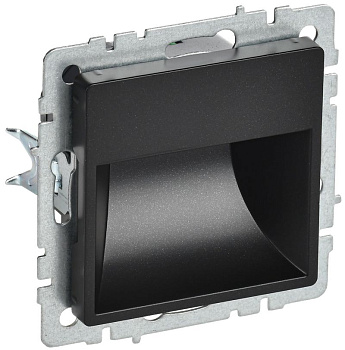 BRITE Подсветка LED встраиваемая ПЛ20-БрЧ черн. IEK