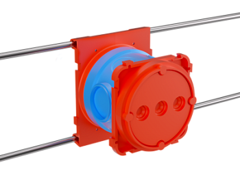 Универсальная установочная коробка для заливки в бетон, 90х71x74мм