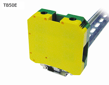 Клемма винтовая проходная 2 контакта 50 мм2, заземляющая Клемма винтовая проходная 2 контакта 50 мм2, заземляющая