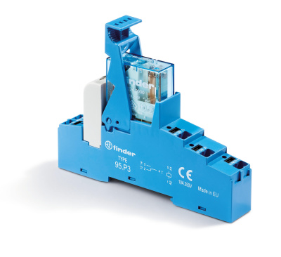 Интерфейсный модуль, электромеханическое реле; 1CO 10A; контакты AgNi; питание 230В AC; категория защиты IP20; безвинтовые клеммы Push-in; пластиковая клипса; LED + варистор