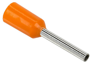 Наконечник-гильза Е0508 0,5мм2 (оранжевый, 20шт) ИЭК Наконечник-гильза Е0508 0,5мм2 (оранжевый, 20шт) ИЭК