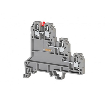 Клеммник 3-х ярусный для датчиков, 2,5мм.кв., с индикацией 24 VDC, (серый); PUK 3 SLD (PNP)