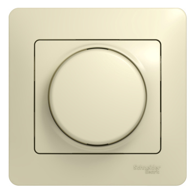 GLOSSA СВЕТОРЕГУЛЯТОР (диммер) поворотный, 300Вт, в сборе, БЕЖЕВЫЙ