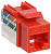 ITK Модуль Keystone Jack кат.6A UTP 110 IDC 90град красный