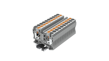 TP10-2-GY Клемма TP 1-1 проходная Push-in, сеч.10мм2, сер.