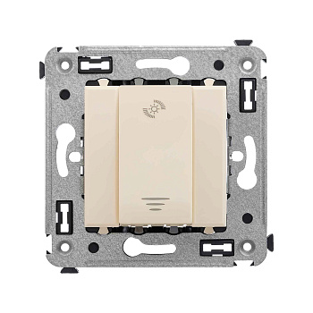 Диммер кнопочный в стену, "Avanti", "Ванильная дымка"