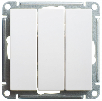 W59 3-клавишный ВЫКЛЮЧАТЕЛЬ, 10АХ, механизм, БЕЛЫЙ