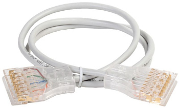 ITK Патч-корд 110-110 4 пары, кат.5Е, 1м, серый