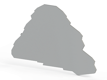 Концевой сегмент на клеммники 3-х ярусные PYK 2,5-3FT (серый); NPP PYK2,5-3FT