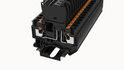 DS4-HE-LD60-01P-13-00A(H), Клемма PUSH-IN, 4 мм.кв., под предохранитель, св. индикация 60V, черный, шт