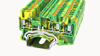 DS2.5-TW-PE-01P-1C-00A(H), Клемма PUSH-IN, 2.5 мм.кв., 3C, PE, шт
