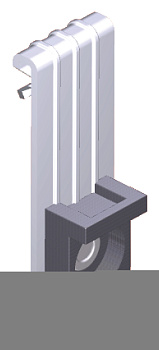 Вертикальный балочный зажим 1-5 мм под нейлоновую стяжку TDZ EKF