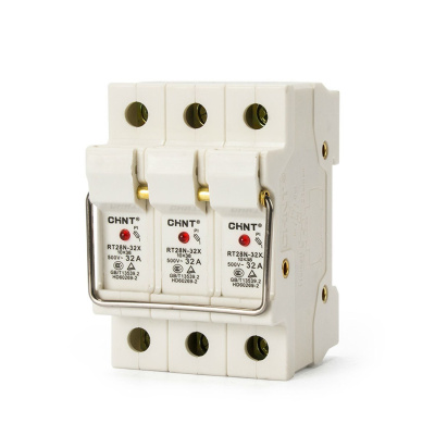 Держатель плавких вставок с индикацией  RT28N-32X 10х38 3П (CHINT)