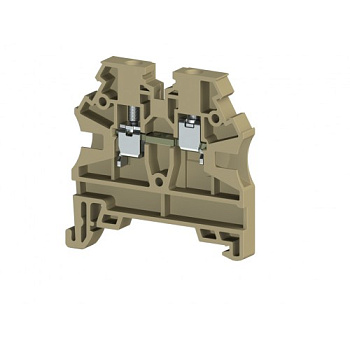 Клеммник на DIN-рейку 2,5мм.кв. (бежевый); AVK2,5 RD (RP)