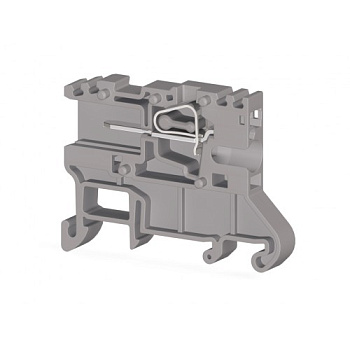 Клеммник пружинный с разъёмом, на DIN-рейку, 2,5 мм.кв., (серый); SC-PTR 2,5 (Серый)
