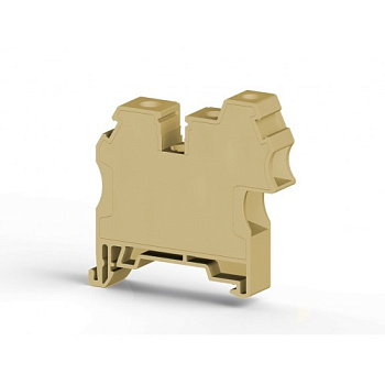 Клеммник 3-х выводной, 2x10мм.кв 1x4 мм.кв., (бежевый); AVK 10 RD 4