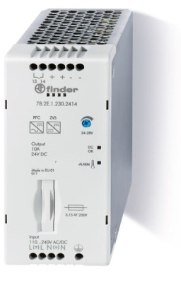 Импульсный источник питания; вход 110...250В AC/DC; выход 24В DC, 240Вт; Компенсация реактивной мощности; ширина 60мм; опция: доп.контакт Предтревога; степень защиты IP20