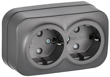 GLORY Роз. 2-я с з/к/ш о/у 16А РСш22-3-ХСм сталь м. IEK