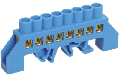 Шина нулевая в комбинированный DIN-изолятор типа Стойка ШНИ-8х12-8-KC-C