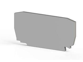 Концевой сегмент на клеммники YBK2,5, (серый); NPP YBK2,5