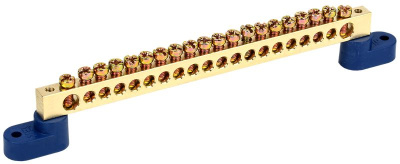 Шина "N"нулевая на двух угл. изол. ШНИ-8х12-20-У2-С, 20 отверстий ИЭК (Ф)