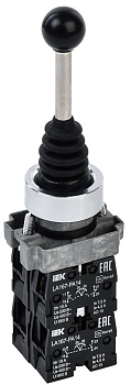 Джойстик LA167-PA14 4 полож. 4NO с фиксацией черный IEK