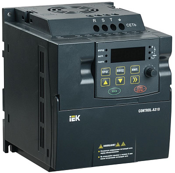 Преобразователь частоты CONTROL-A310 380В, 3Ф 3,7 kW 8,8A IEK Преобразователь частоты CONTROL-A310 380В, 3Ф 3,7 kW 8,8A IEK