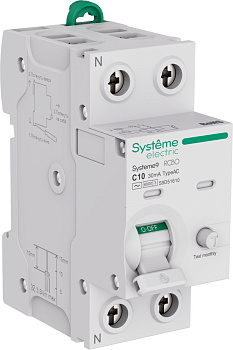 Systeme9 Авт. выкл. диф. тока (АВДТ) 1P+N C 10A 6kA 30мА Тип-AC 230В