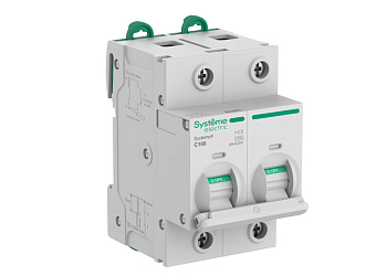 Systeme9 Автоматический выключатель (АВ) 27мм C 100A 2P 10 kA 400В